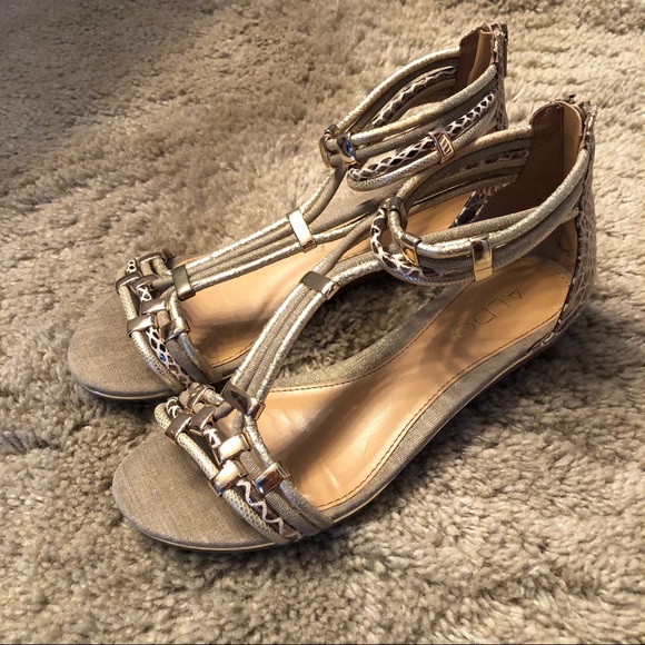 Aldo Shoes - Aldo metallic Gladiator Sandals Size 6